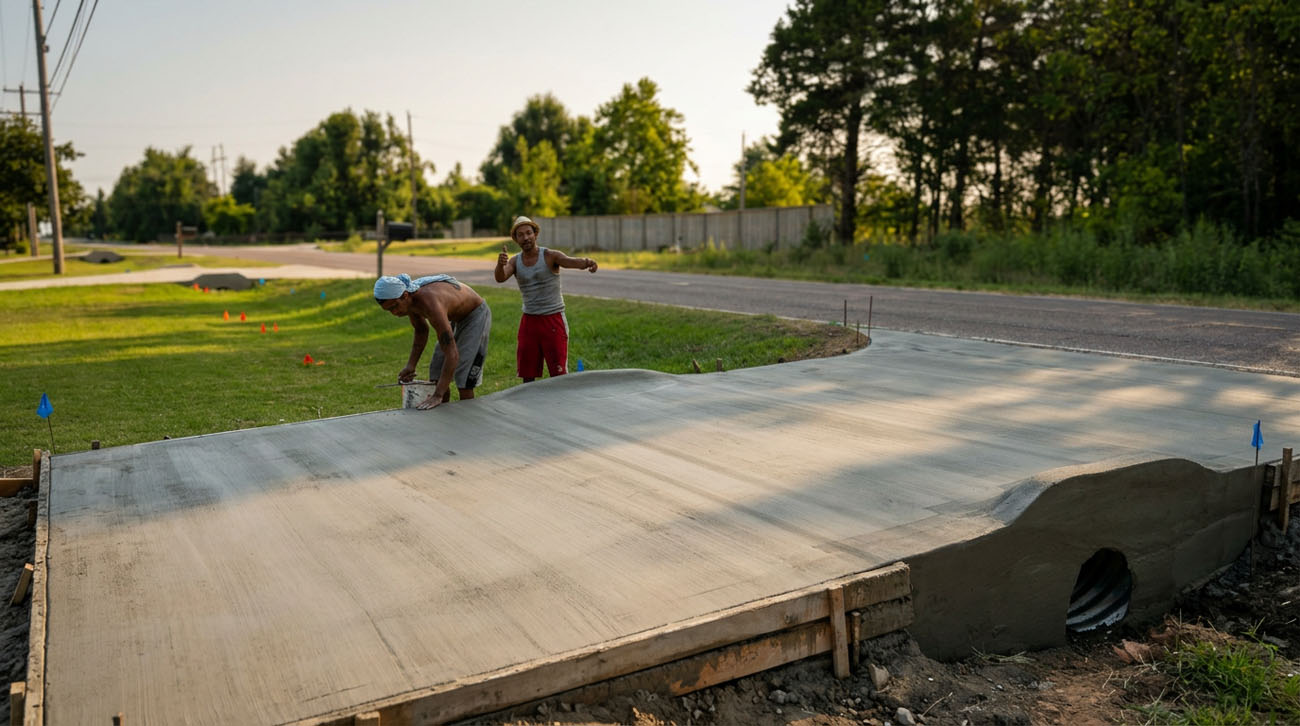 Concrete project by Oklahoma's Concrete Specialists